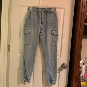 Almost famous jeans adjustable waist and hem with pockets never worn